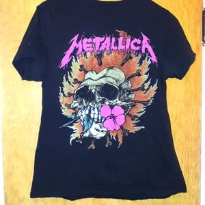 Ladies Metallica Shirt Black size S